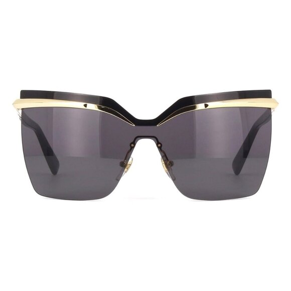 New MCM Gold Semi Rimless Shield MCM106S 717 Sunglasses Women - Picture 2 of 4